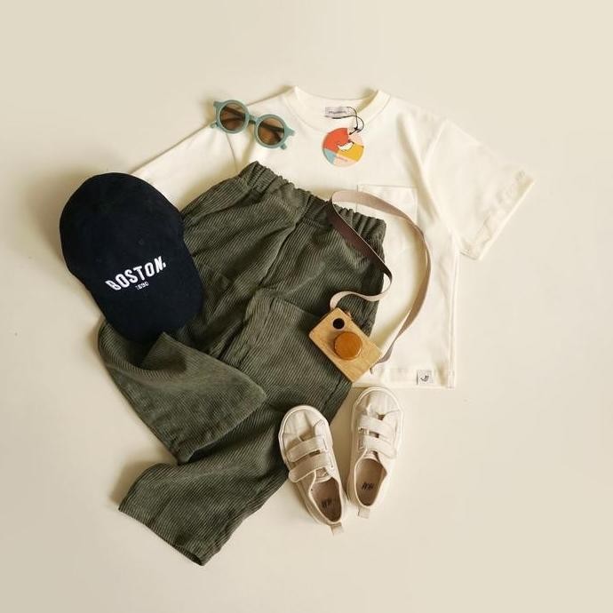 Grosir Playdate Baju Tshirt Kaos Anak Laki Laki Perempuan Oversize Tee Basic Polos