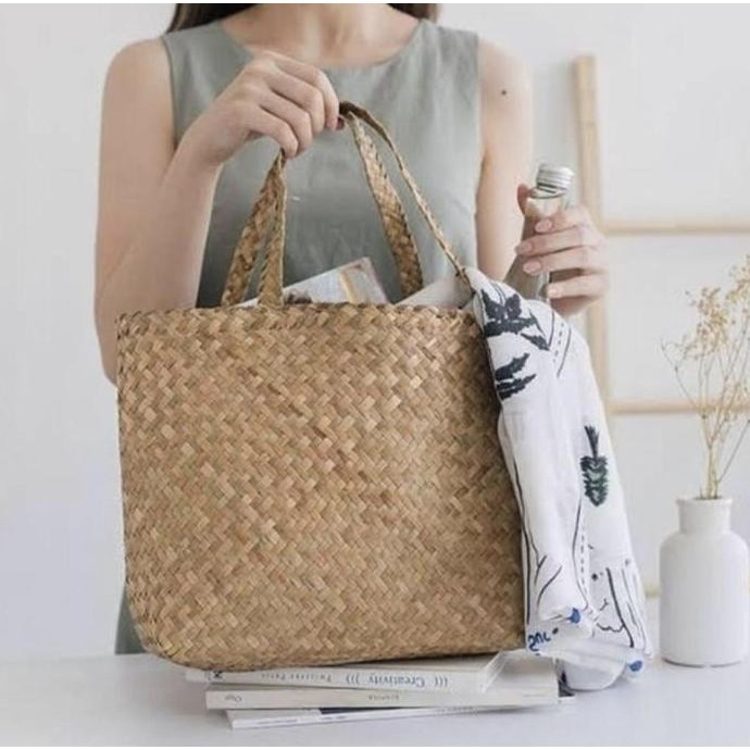 Tas purun / tas purun tali panjang / bakul purun / tas anyam purun