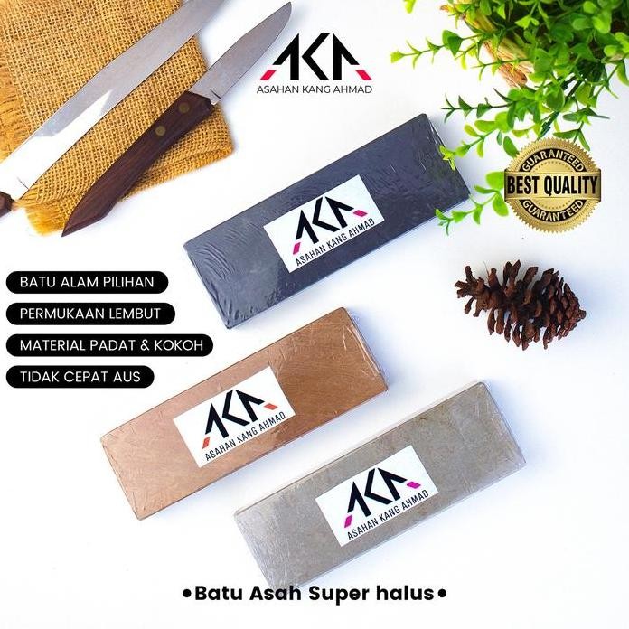 

Terlaris Batu Asah Pisau Asahan Kang Ahmad - 1 Paket Isi 3 Batu Putih Grit 1000 Kuning Grit 4000 Abu Tua Grit 6000 - Knife