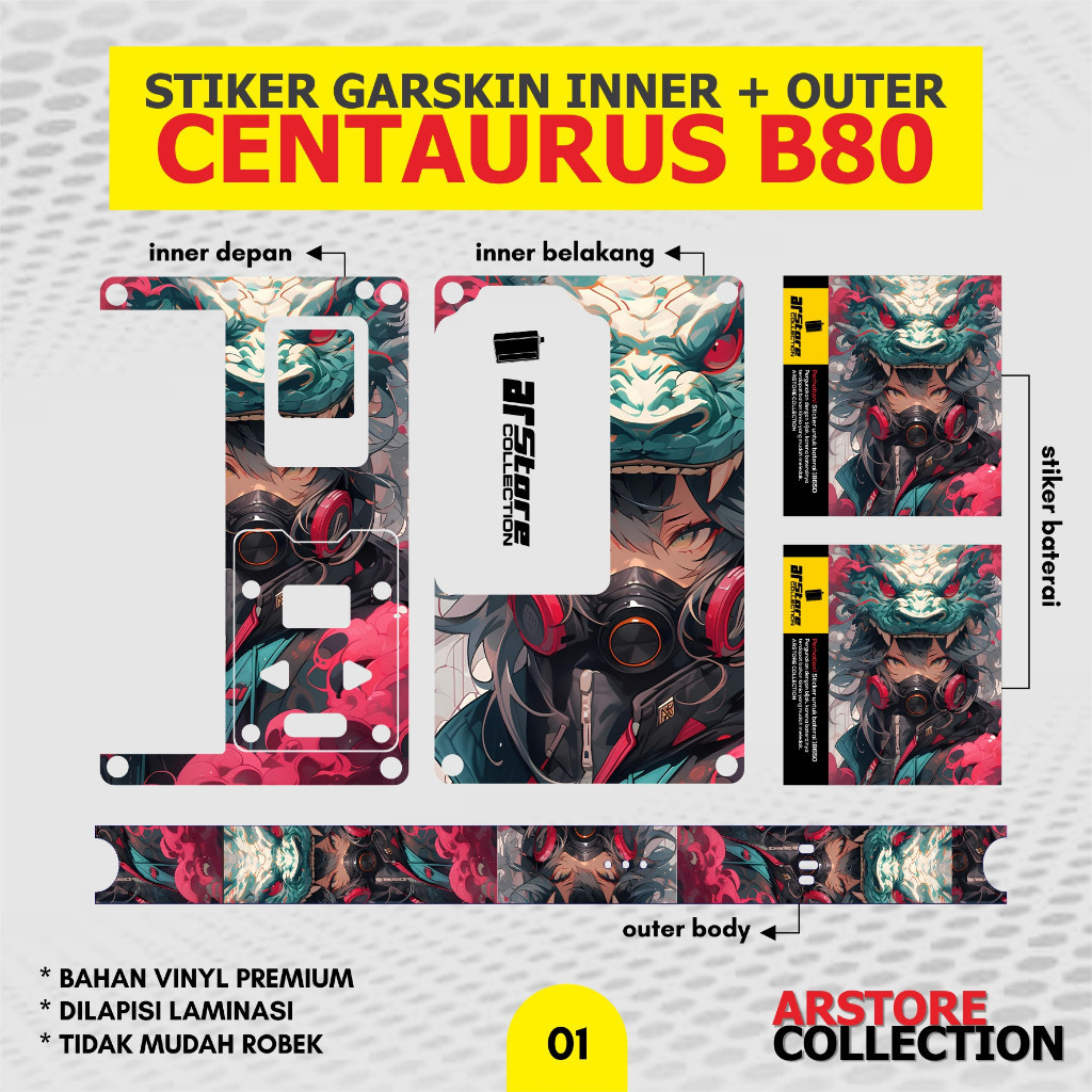 

Terlaris Presisi Arstore Stiker Inner Set B80 001 Casing/Stiker Panel Vynil Bisa Custom Dan COD