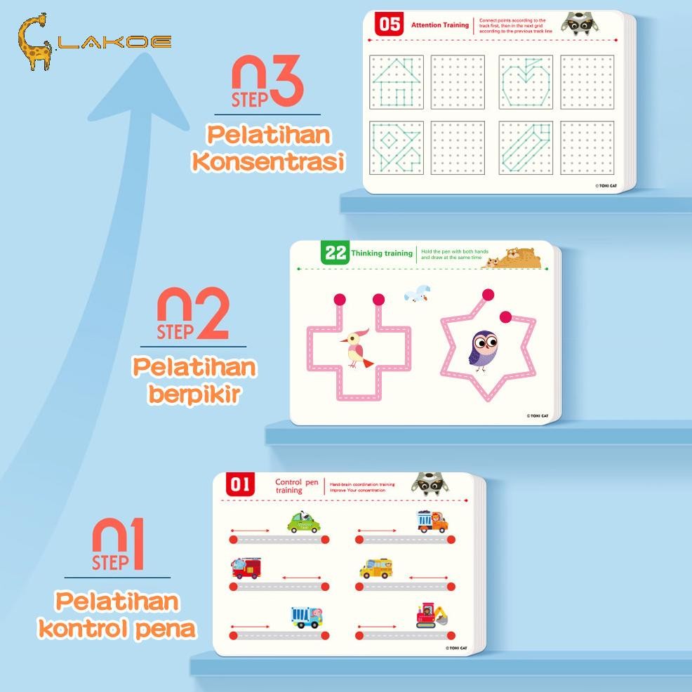 

ready lakoeofficialmall 48 page buku ajaib anak reusable magical tracing workbook buku activity set mainan edukasi menggambar latihan {terbaru/terlaris/tergcor/kekinian}