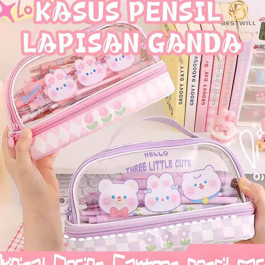 

Cil Cae Untu Mahaiwa Ma Junior Cute Torage Bag Ota Il Tempat Il Bear Artun Baru Apaita Portable Tranparan Pvc Ta Il Tationery Bo Ana Etheti Imple Lucu Bag Murid
