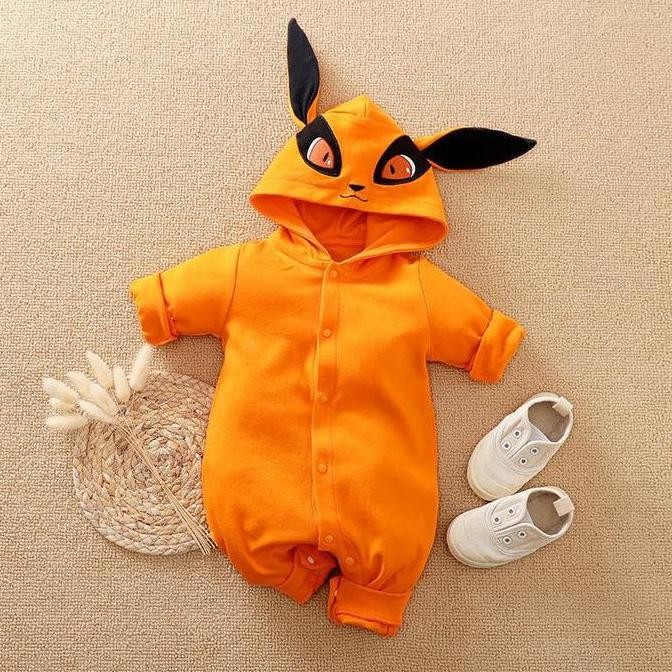 Grosir Jumper Bayi Motif Kurama Kyubi Naruto / Baju Bayi / Jumper Bayi Import