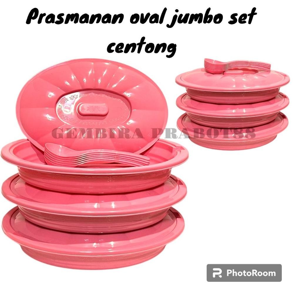 Ready Prasmanan Oval Jumbo Plastik Free Centong Sedang