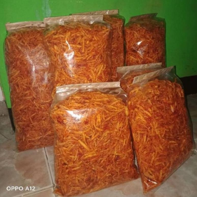 

Aman Kentang Mustofa Kriuk 100 Gram / Kering Kentang Murah