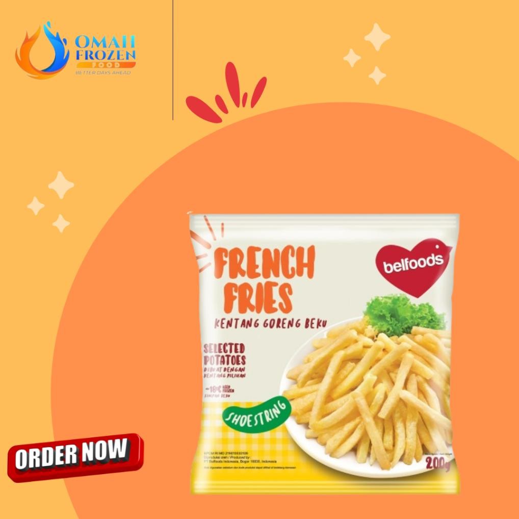 

Berkualitas Tinggi Belfoods French Fries Kentang 200Gr (Non Cod Dan Reguler Diluar Kota Solo)