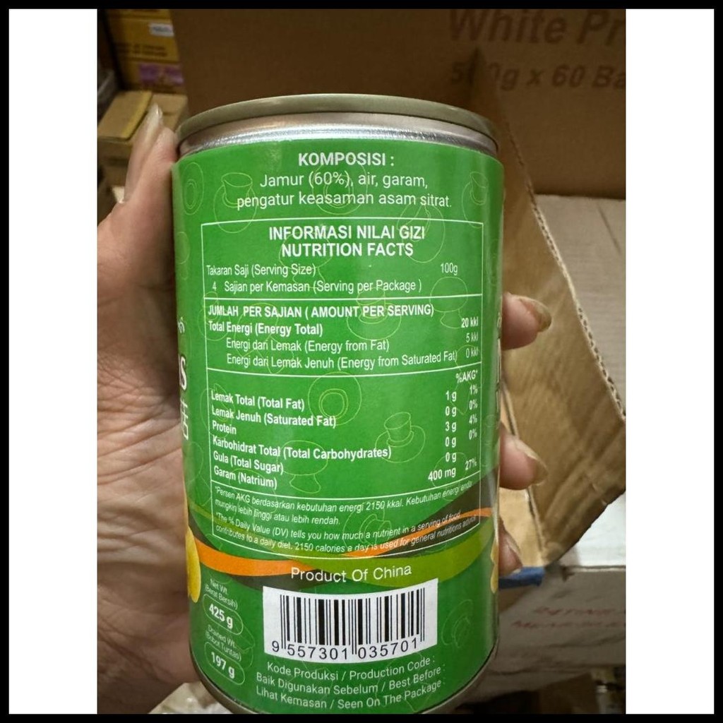 

TTS JAMUR KANCING KALENG / MOKU / CHAMPIGNONS MUSHROOM 425 GRAM