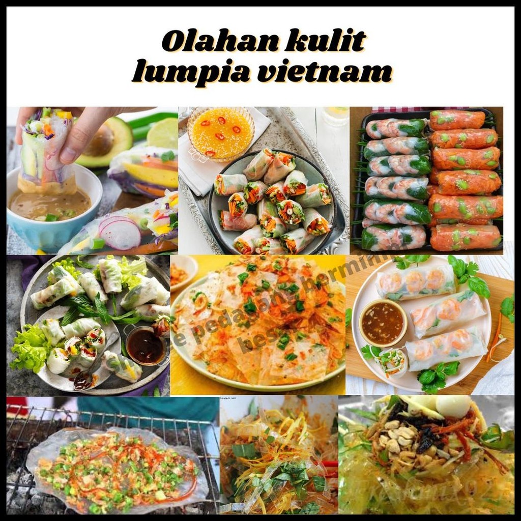 

BANH TRANG RICE PAPER 400GR 22CM | KULIT LUMPIA VIETNAM | RICE PAPER