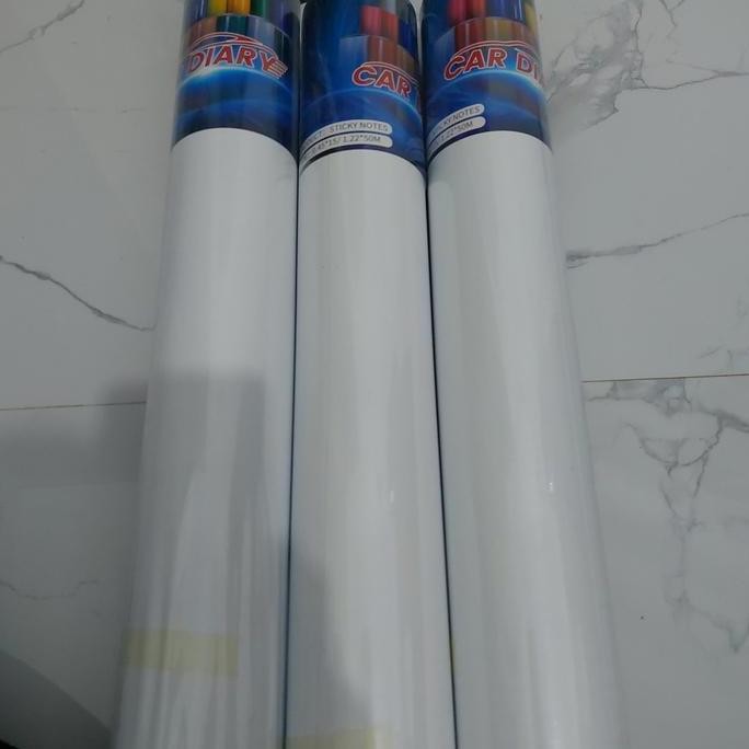 

ready Stiker warna putih doff per roll isi 15 meter