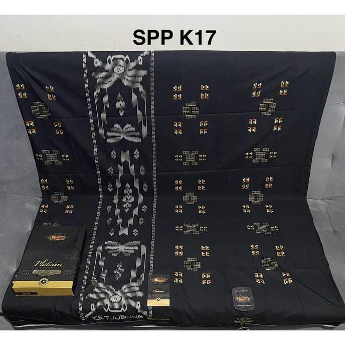 new SARUNG KETJUBUNG PLATINUM GOLD SPP HITAM PUTIH murah