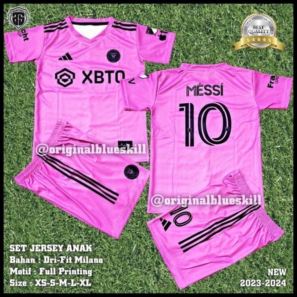 STELAN BAJU BOLA ANAK MESSI INTER MIAMI / JERSEY ANAK MESSI INTER MIAMI /JERSEY BOLA ANAK / STELAN B