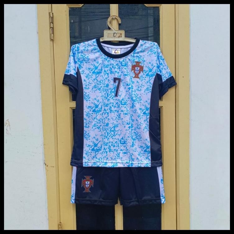 SETELAN BAJU ANAK PORTUGAL RONALDO/BAJU RONALDO PORTUGAL PRINTING USIA 2-12THN