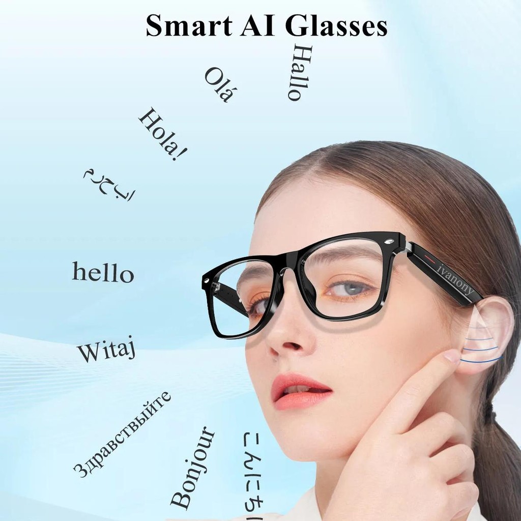 

AI Translation Smart Music Glasses Translate Language Bluetooth Call Navigation Smart Glasses with Artificial Intelligence