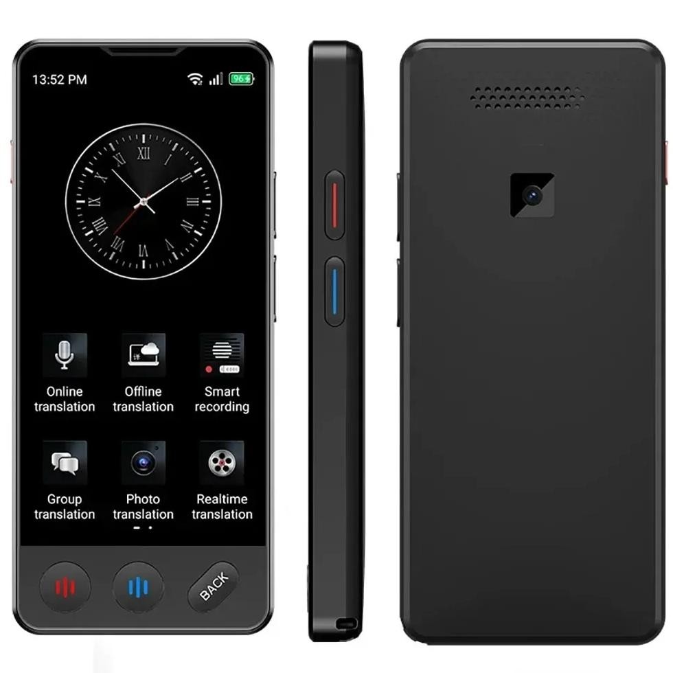 

New Smart AI Deepseek Voice Accurate ChatGPT Translator Touch Screen Support 140 Languages Photo Offline Record Fast Translation