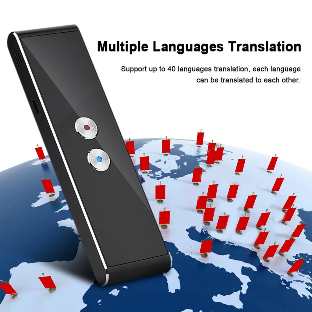 

Bluetooth 2.4G Smart Pocket Interpreter Intelligent Real Time Speech Multilingual Translator Travel Translator Voice Translator