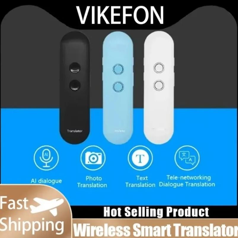 

T4 40 Languages Two-Way Real Time Instant Voice Translator Portable Wireless Smart Translator APP Bluetooth Multi-Language