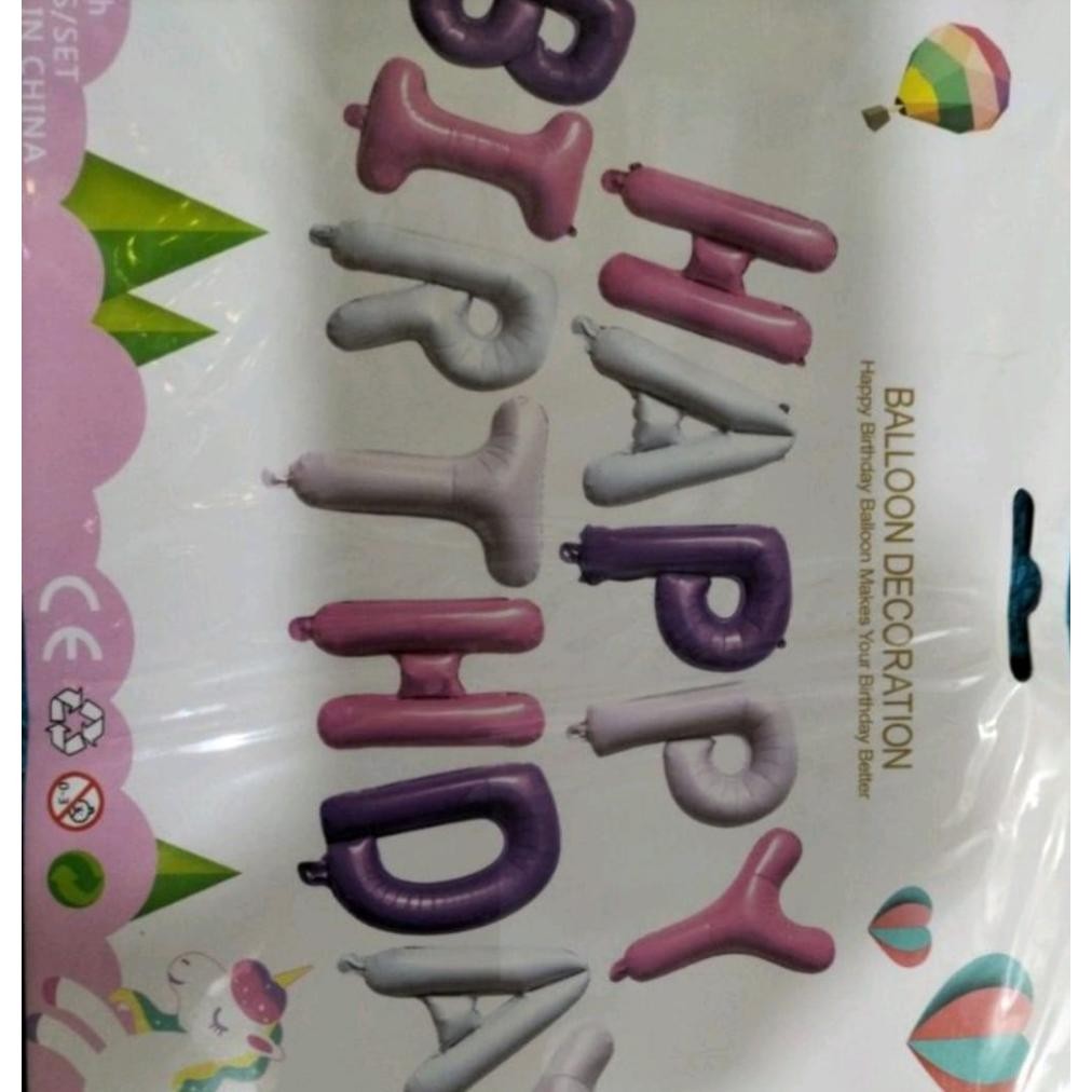 Ready Paket Dekorasi Ulang Tahun Tirai Silver & Balon Happy Birthday Warna Pink Free Balon Angka Gol