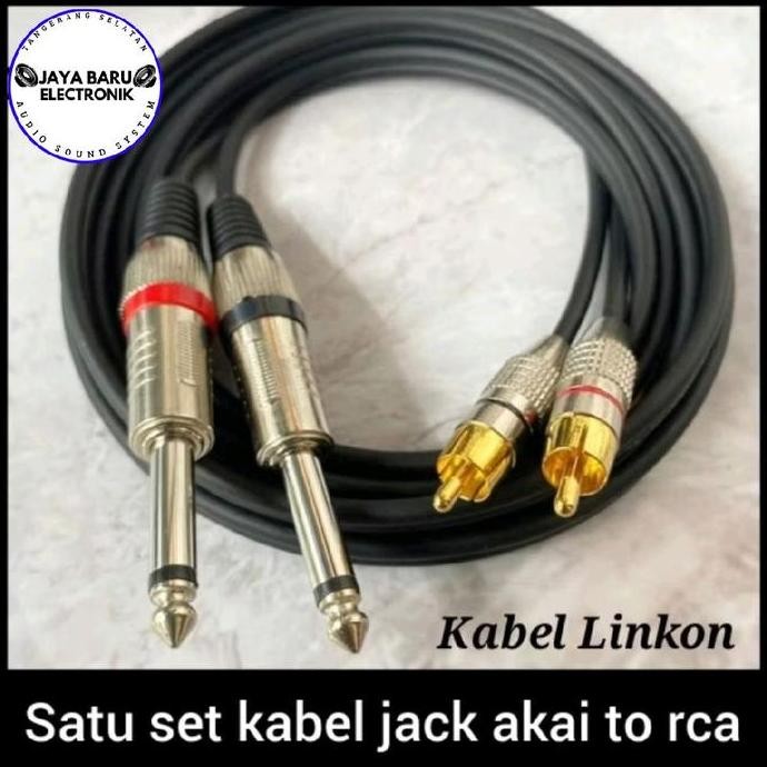 kabel rca to jack akai mono sepasang berkualitas
