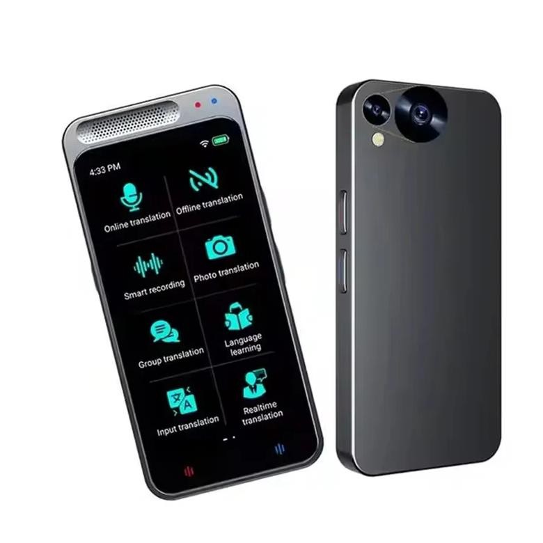 

Translator Machine 138 Languages Intelligent Translate Real-time Voice Recording Text Z6 Translation Device 4.1-inch Widescreen