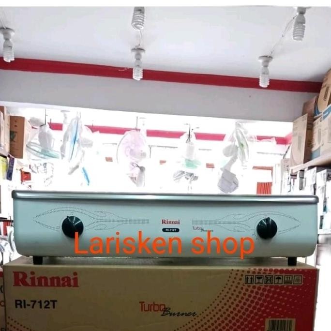 Tersedia kompor rinnai api turbo 2 tungku kompor rinai 2 tungku RI - 712 T Stainless