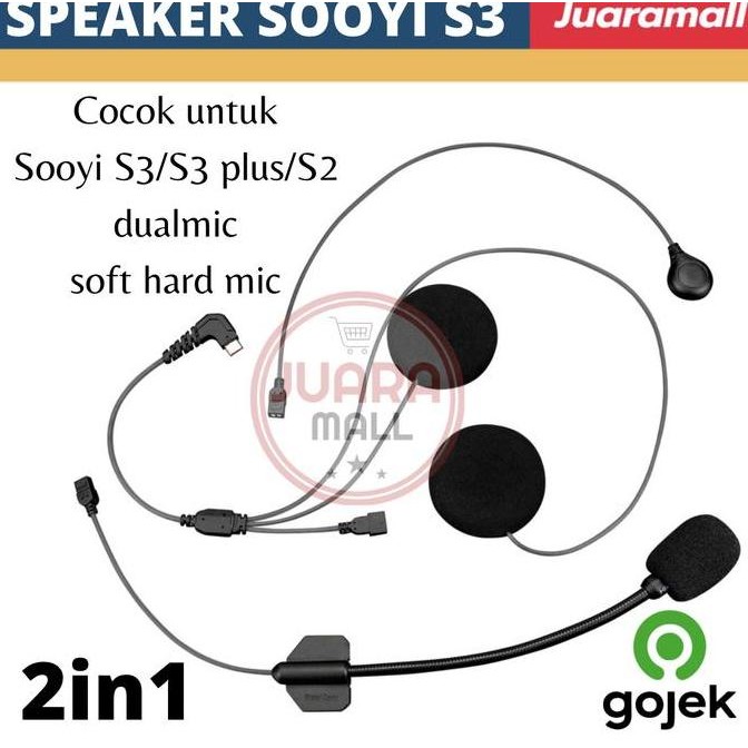 SPEAKER INTERCOM SOOYI S3 PLUS BLUETOOTH HEADSET INTERCOM SOOYI S3 S2