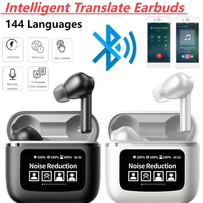 

2025 YW09 144 Language Intelligent Translation Earphones In Ear Offline Meeting Earphones AI Voice Translation Earphones