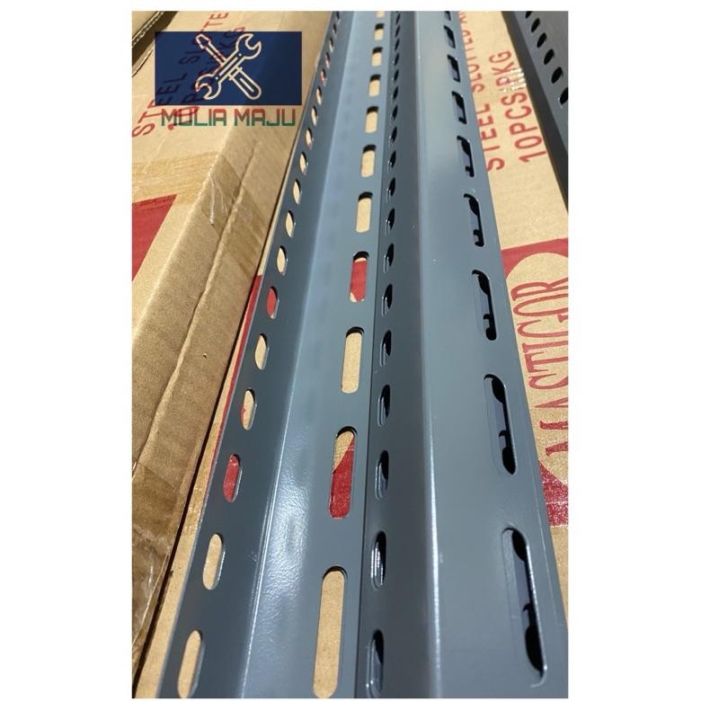 HJK PROMO MURAH Rak Besi Siku Lubang Panjang 3meter (HARGA PABRIK )/ BESI BOLONG PANJANG 3meter