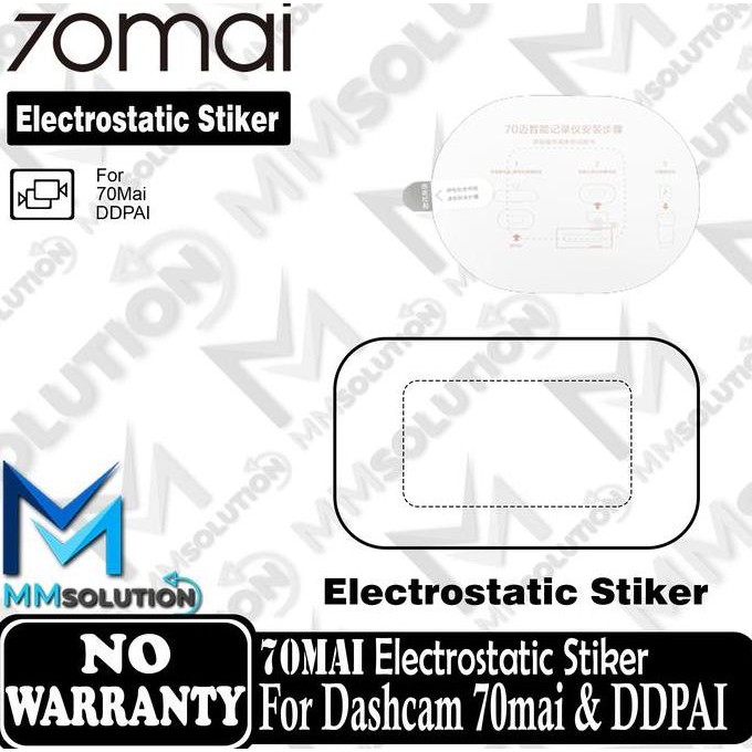 70mai Dashcam Electrostatic Stiker for 70mai & DDPAI ORIGINAL