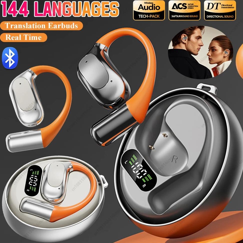 

Wireless BT Language Translator Earbuds Ai Translating Earbuds Headphones AI Translator Earbuds for Travel Business Learning