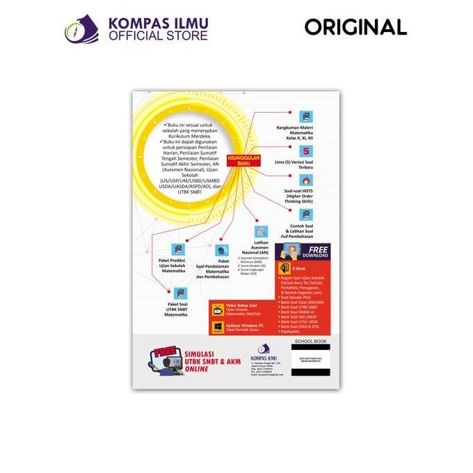

Buku Ulangan KURMED SMA Buku Sakti Kurikulum Merdeka MATEMATIKA SMA/MA (KOMPAS ILMU) Utbk edukasi buku jenius JS