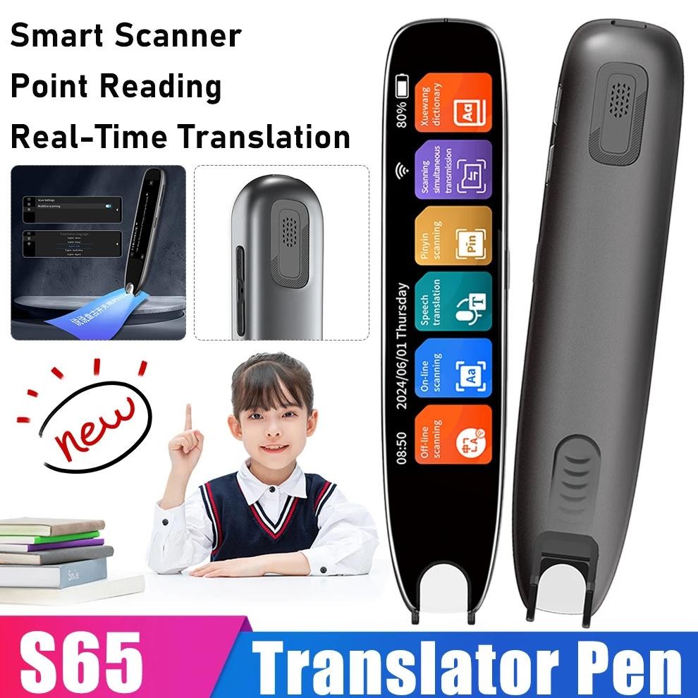 

S65 Translation Pen Smart Voice Translator Device 142 Languages Scan Reader Intelligent Scanning Point Reading Recording Pen