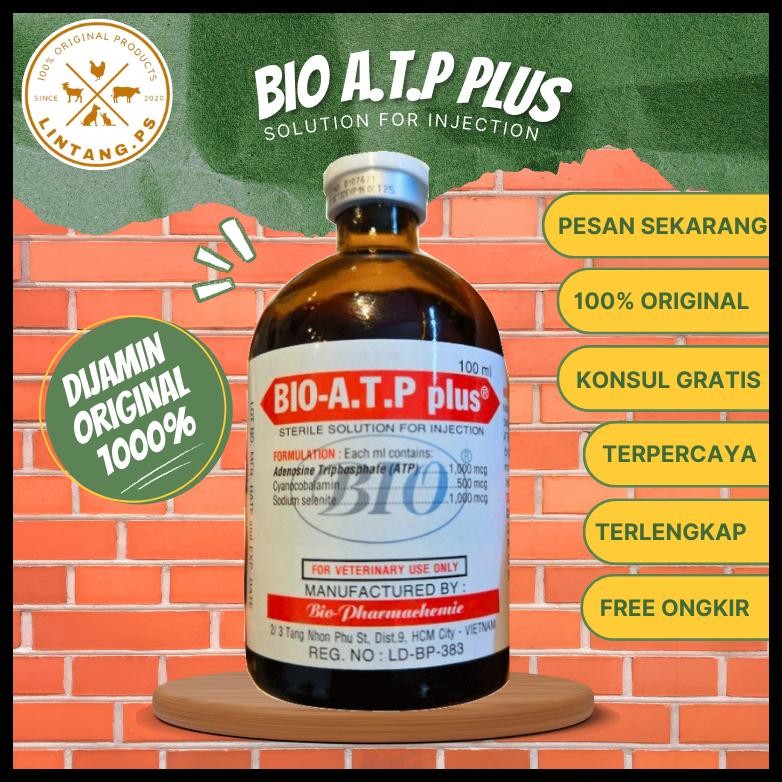 BIO ATP PLUS 100ML - BIO ATP SOLUSI ENERGI INSTAN - BIO ATP TERNAK