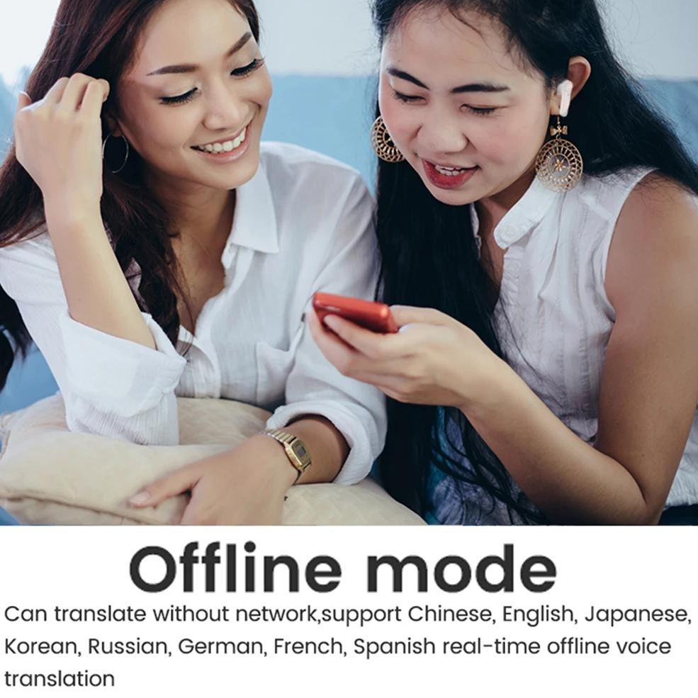 

144 Languages Real Time Translator Earbuds 4 Translation Mode Wireless BT Translator Headset IPX6 Waterproof for Business Travel