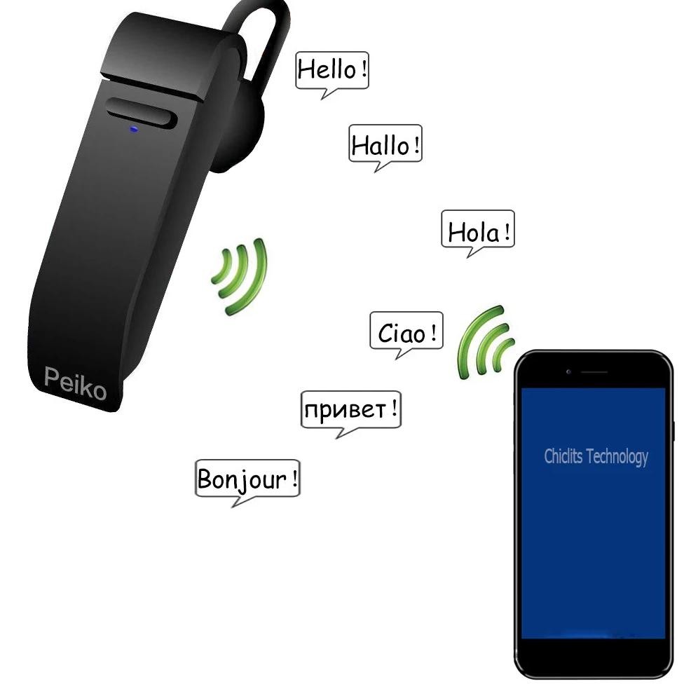 

Voice Translator Wireless Bluetooth Translate Earphone 16 Languages Intelligent Business Phone Traductor De voz Simultaneo