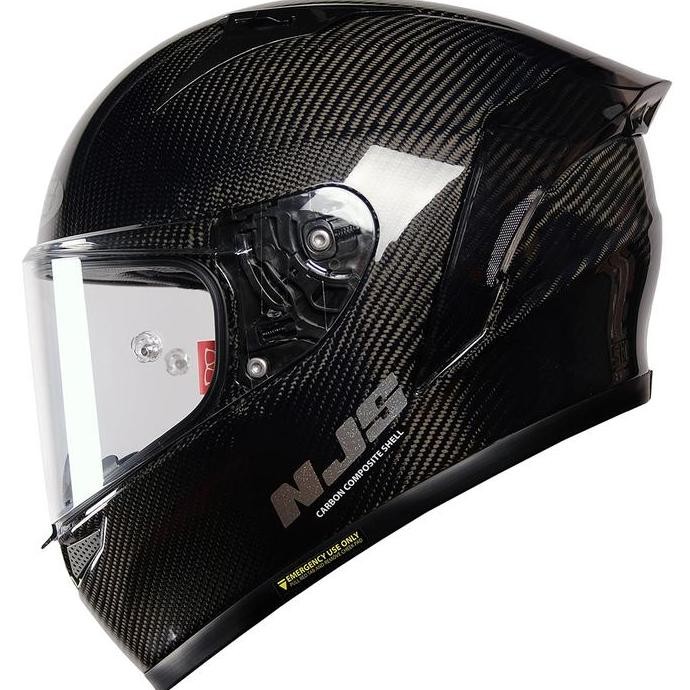TERLARIS - NJS ZX-1R CARBON TWILL Gloss/Doff - Helm Full Face | ZR Carbon | NJS Carbon | Helm Carbon
