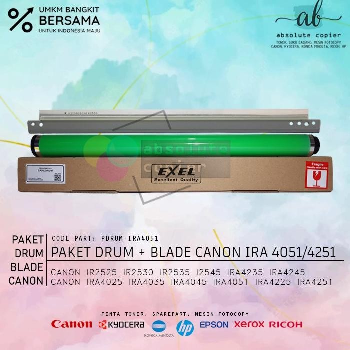 Berkualitas Paket OPC Drum Cleaning Blade Canon IRA Advance 4235 4245 4025 4035 4045 4051 4225 4251 