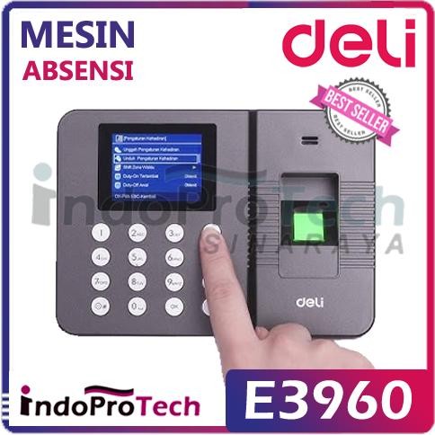 Berkualitas Mesin Absensi Deli E3960 Sidik Jari - Mesin Absensi DELI E 3960