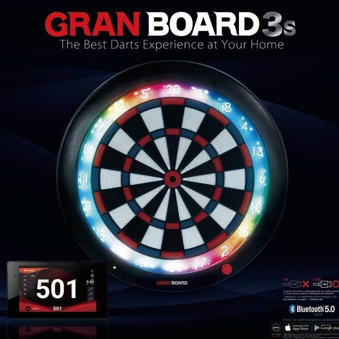 Darts Board Soft Tip Digital Gran Board 3S Green