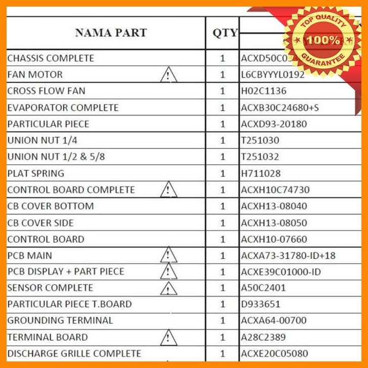 [mae] pcb main ac panasonic yn18tkj