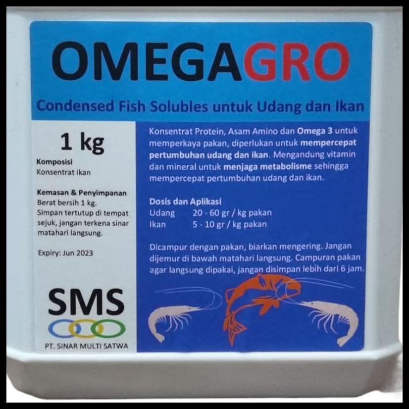 OMEGAGRO OMEGA PROTEIN UNTUK IKAN DAN UDANG 1 LITER