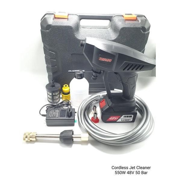 Jet Cleaner Cordless 48V / Mesin Cuci Jet Cleaner Steam Cordless 50 Bar