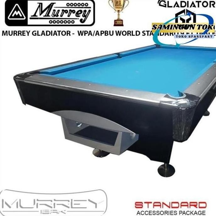 Stok Ready. Murrey Gladiator 9 Ft Pool Table - Standard - Meja Billiard Biliar 9Ft