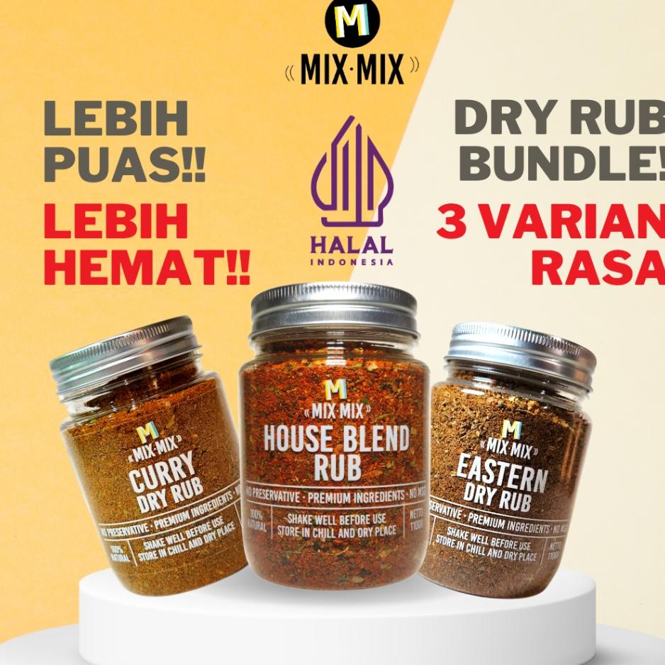 

Bundle Paket Mixmix Dry Rub Isi 3 Toples 110Gr