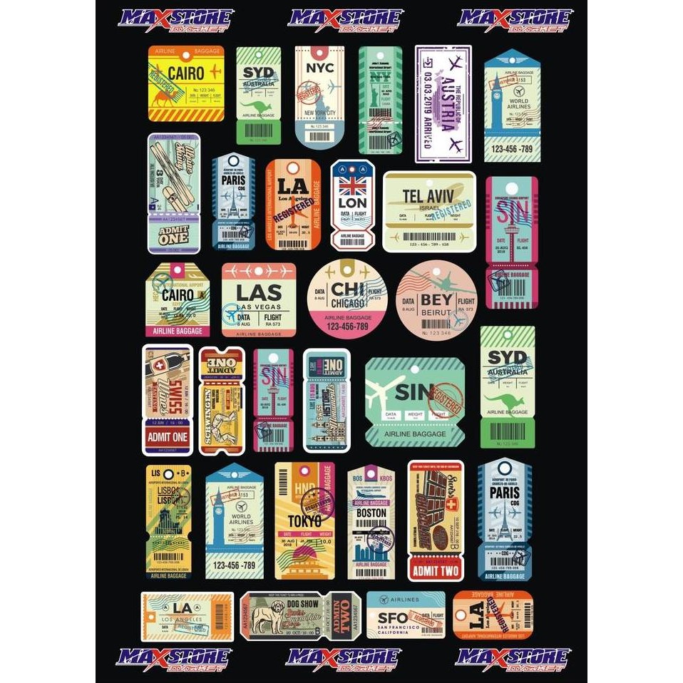 Sticker Travel / Cover Koper / Pelindung Koper / Stiker Koper