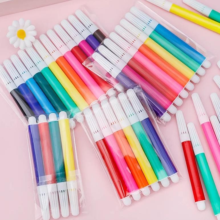 

1 Set Lytwtw'S Mini Graffiti Watercolor Pen Painting Pen Markers Drawing Colorful Mark Pen Highlighter