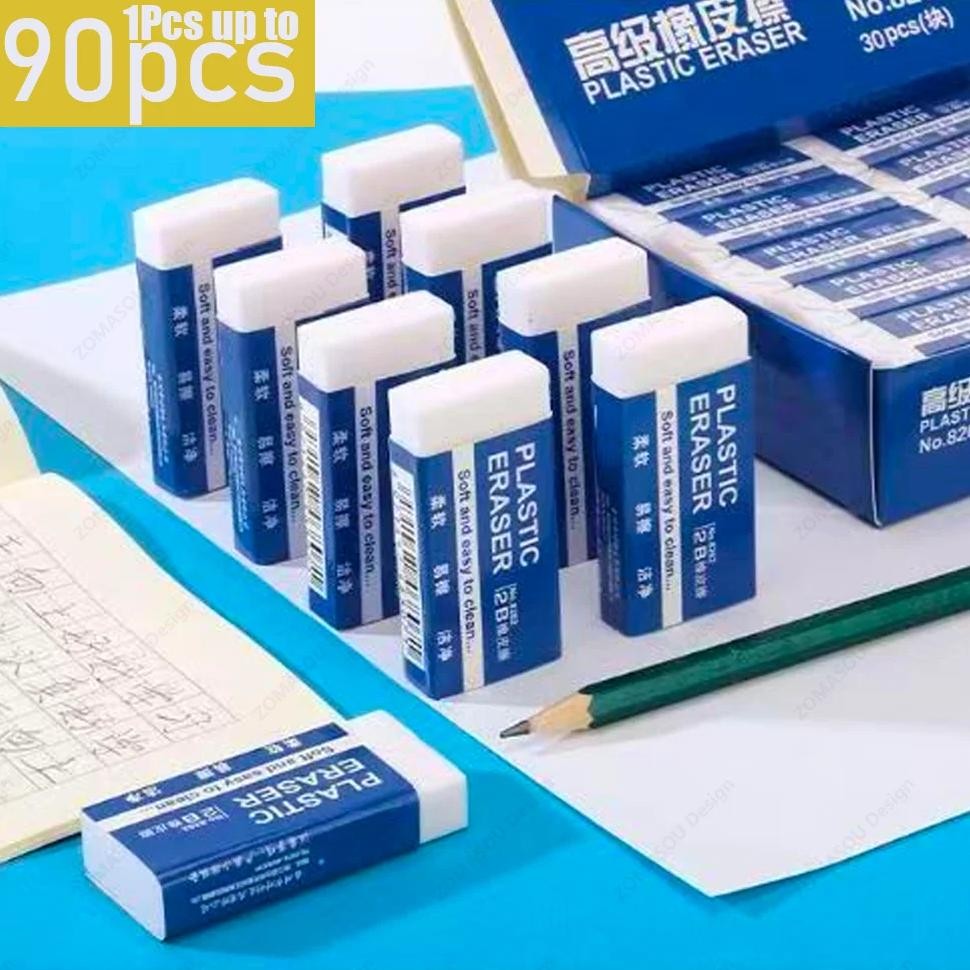 

1-90Pcs Soft 2B Pencil Eraser Pvc Plastic Rubber Eraser Sketches Paintings Fine Arts Eraser For School Office Drawing Sketches