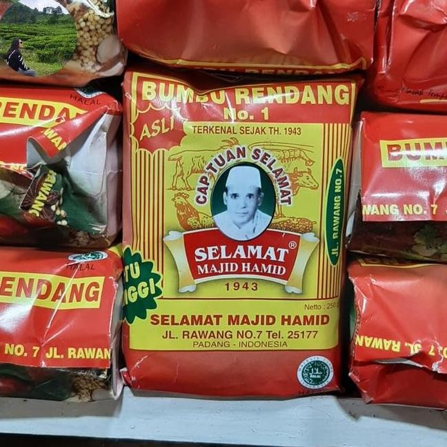 

Bumbu Pemasak Rendang Slamat Padang 250Gram