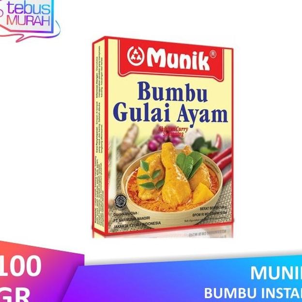 

Munik Bumbu Gulai Ayam 100Gr