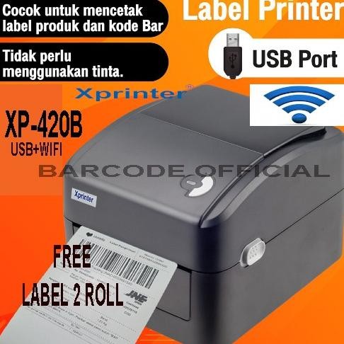 Printer Label Thermal USB Bluetooth XPRINTER XP4601BT XP-4601BT XP4601BT  XP420B XP420UB MURAH