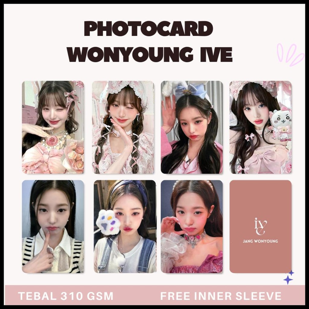 IVE JANG WONYOUNG SELCA PHOTOCARD PREMIUM LOMO CARD  PHOTOCARD WONYOUNG IVE